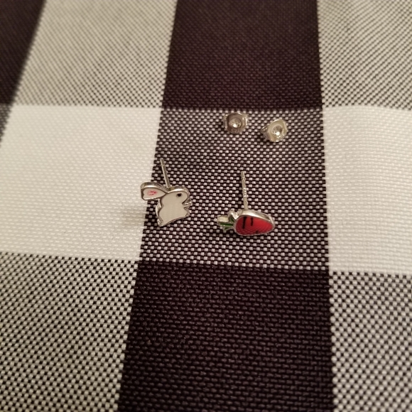 🐰🥕Super Cute Bunny and Carrot earrings in SILVER - Picture 5 of 8